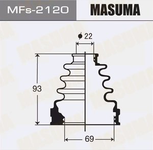 Изображение 2, MFS-2120 Пыльник ШРУСа TOYOTA Corolla (07-10)внутренний правый MASUMA
