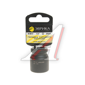 Изображение 1, ER-95717H Головка торцевая 1/2" 24мм ударная с держателем ЭВРИКА