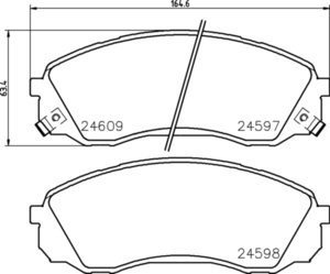 Изображение 2, MDB2921 Колодки тормозные KIA Carnival (06-) передние (4шт.) MINTEX