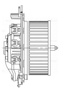 Изображение 8, LFh18EM Мотор отопителя VW Golf (12-) AUDI A3 (12-) SEAT Leon (12-) SKODA Octavia (12-) салона LUZAR