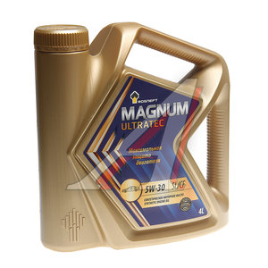 Изображение 1, 40815342 Масло моторное MAGNUM Ultratec 5W30 SL/CF/A5/B5 синт.4л РОСНЕФТЬ