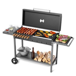 Изображение 7, МАН 303 Мангал-гриль 1535х520х901х3.0мм передвижной GRATAR 