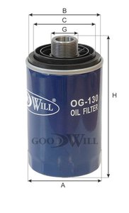 Изображение 3, OG130 Фильтр масляный VW Amarok (10-), Golf (06-) AUDI A3 (04-) GOODWILL