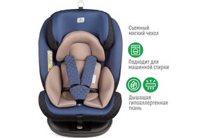 Изображение 5, KRES3577 Автокресло детское 0-36кг (0+I-ll-IlI) 0-12лет blue Isofix Boss SMART TRAVEL