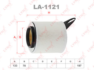 Изображение 1, LA1121 Фильтр воздушный BMW 1 (E80, E81), 3 (E90), X1 (E84) LYNX