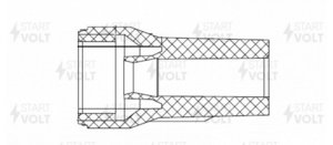 Изображение 2, STC1118 Наконечник MITSUBISHI Lancer (08-) (1.8/2.0) катушки зажигания STARTVOLT