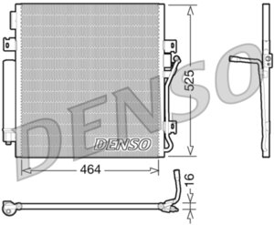 Изображение 2, DCN06011 Радиатор кондиционера JEEP Cherokee (07-) DENSO