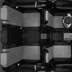 Изображение 8, CH03-0902-EC02 Авточехлы CHEVROLET Niva (14-16) джип экокожа задняя спинка 40х60 черно-серые AVTOLIDER