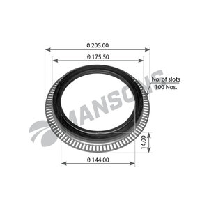 Изображение 1, GR180 Сальник MERCEDES ступицы (14x145x175) MANSONS