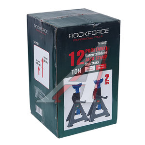 Изображение 4, RF-T412001 Стойка ремонтная 12т h=490-780мм 2шт. ROCKFORCE