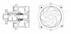 Изображение 4, LWP1204 Насос водяной МАЗ дв.DEUTZ LUZAR