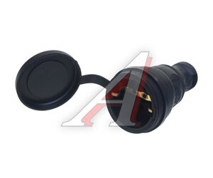 Изображение 3, R8-B-IP44 Розетка IP44 16А переносная с заземлением черная ЭРА