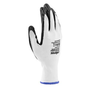 Изображение 6, 678635 Перчатки нейлоновые с нитриловым покрытием р.9 СИБРТЕХ