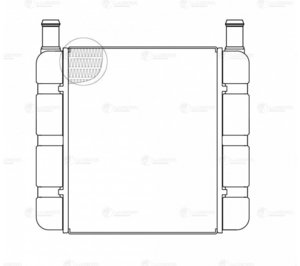 Изображение 6, LRH0681 Радиатор отопителя МТЗ-80, 82МК, МТЗ-320 алюминиевый LUZAR