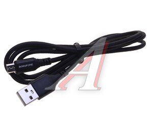 Изображение 1, BX54 Black Кабель micro USB 2.4A 1м черный BOROFONE