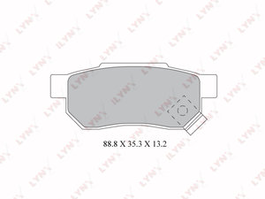 Изображение 1, BD3428 Колодки тормозные HONDA Civic (95-01) задние (4шт.) LYNX