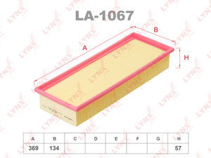Изображение 1, LA1067 Фильтр воздушный VW Polo (6N) LYNX