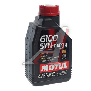 Изображение 1, 112463 Масло моторное 6100 SYN-NERGIE 5W30 п/синт.1л MOTUL