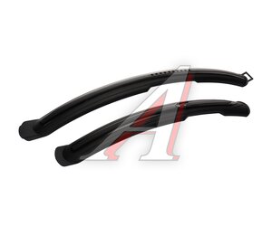 Изображение 2, XGNB-041-2 Крыло велосипедное 27.5"-29" удлиненное пластик 2шт. черное RAPIDO