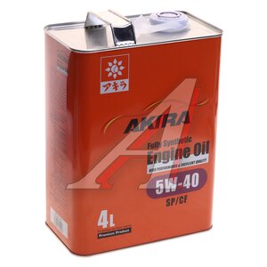 Изображение 1, A00032242-004 Масло моторное ENGINE OIL 5W40 синт.4л Япония AKIRA
