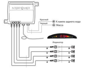 Изображение 8, IP-430 Black Датчик парковки d=19мм INTERPOWER