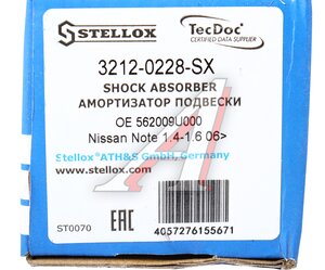 Изображение 4, 32-120228-SX Амортизатор NISSAN Note (05-12) задний левый/правый STELLOX