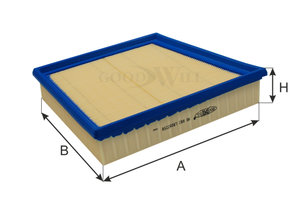 Изображение 2, AG662 Фильтр воздушный LAND ROVER Range Rover Sport GOODWILL