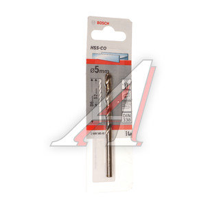 Изображение 1, 2608585851 Сверло по металлу 5.0х86мм HSS Cobalt BOSCH