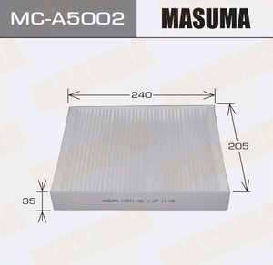 Изображение 2, MC-A5002 Фильтр воздушный салона CHEVROLET Cruze (09-) OPEL Astra J, Insignia MASUMA
