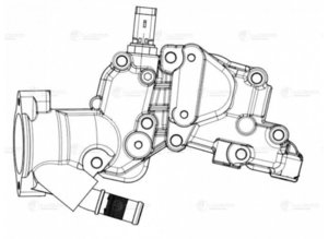 Изображение 4, LT2036 Корпус CITROEN C3 (02-) термостата LUZAR