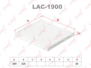 Изображение 1, LAC1900 Фильтр воздушный салона SSANGYONG Actyon (10-) LYNX