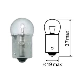 Изображение 2, 62405 Лампа 24V R5W BA15s МАЯК