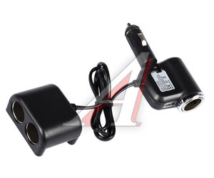 Изображение 1, NO.1526 Разветвитель прикуривателя 3-х гнездовой 12-24V 1USB OLESSON