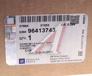 Изображение 5, 96413743 Крышка DAEWOO Matiz (0.8) головки блока цилиндров OE