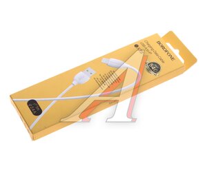 Изображение 2, BX19 white Кабель iPhone (5-) 2.4A 1м белый BOROFONE