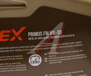 Изображение 2, L034-1315-0404 Масло моторное PRIMUS FM CF/SL A5/B5 5W30 синт.4л LUBEX