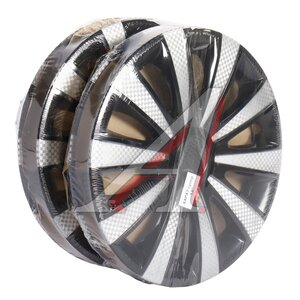 Изображение 2, КАРАТ-СУПЕР серо-черный R-13 Колпак колеса R-13 серо-черный КАРАТ-СУПЕР комплект 4шт. STAR