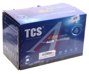 Изображение 4, 6СТ80(0) TCSAGM80 Аккумулятор TCS AGM 80А/ч обратная полярность