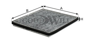 Изображение 3, AG168CFC Фильтр воздушный салона CHERY Tiggo угольный GOODWILL
