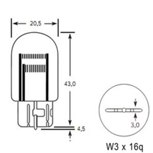 Изображение 2, 142929 Лампа 12V W21/5W W3x16q 450/35лм Стандарт TESLAFT (Россия)