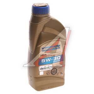Изображение 1, 4014835858541 Масло моторное HDX 5W30 синт.1л RAVENOL