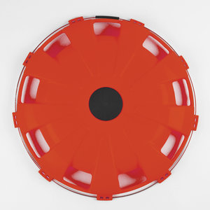 Изображение 1, МК-ПЛ-Р06 Колпак колеса R-22.5 заднего пластик (красный) Турбо ТТ