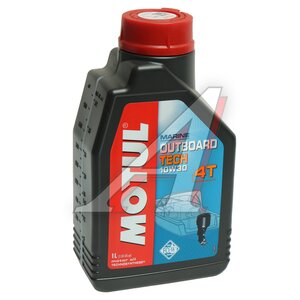 Изображение 1, 113265 Масло моторное OUTBOARD TECH 4T 10W30 1л MOTUL