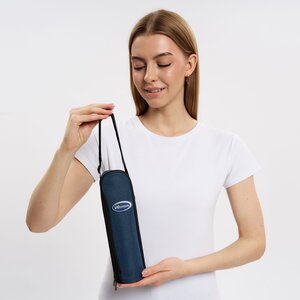 Изображение 4, NB-500 B Термос 0.5л узкая горловина,  в чехле сталь BIOSTAL