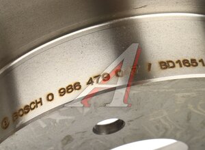 Изображение 5, 0986479047 Диск тормозной SUZUKI SX4 (07-) задний (1шт.) BOSCH