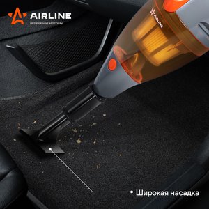 Изображение 15, VCA-03 Пылесос автомобильный 12V 150W в прикуриватель (4 насадки) AIRLINE