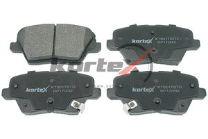 Изображение 1, KT9017STD Колодки тормозные HYUNDAI i30 (17-) задние дисковые (4шт.) KORTEX