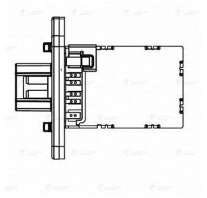 Изображение 3, LFR1495 Резистор NISSAN Almera отопителя LUZAR