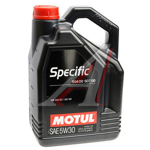 Изображение 2, 106375 Масло моторное SPECIFIC VW 504/00/507/00 5W30 синт.5л MOTUL