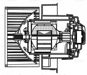 Изображение 4, LFH0980 Мотор отопителя RENAULT Arkana (19-) Duster II (21-) LUZAR